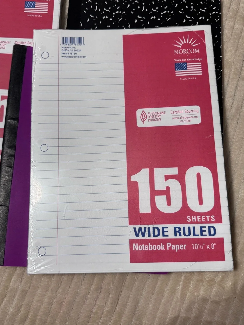 Loose leaf paper & composition books bundle